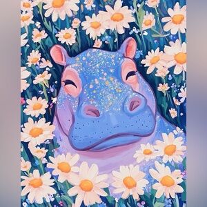 Orange Hippo Bath Toy for Kids - Cute Soft Squeeze Toy